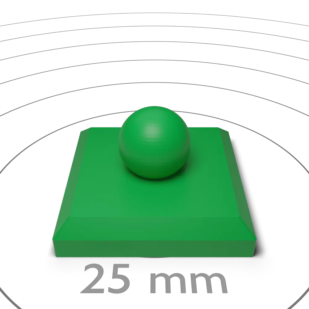 Square Chimney Flat With Ball