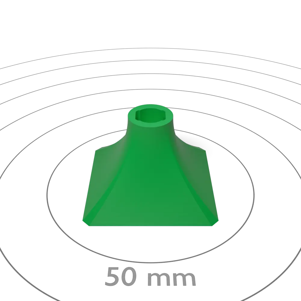 Chamfered Square Chimney Hat