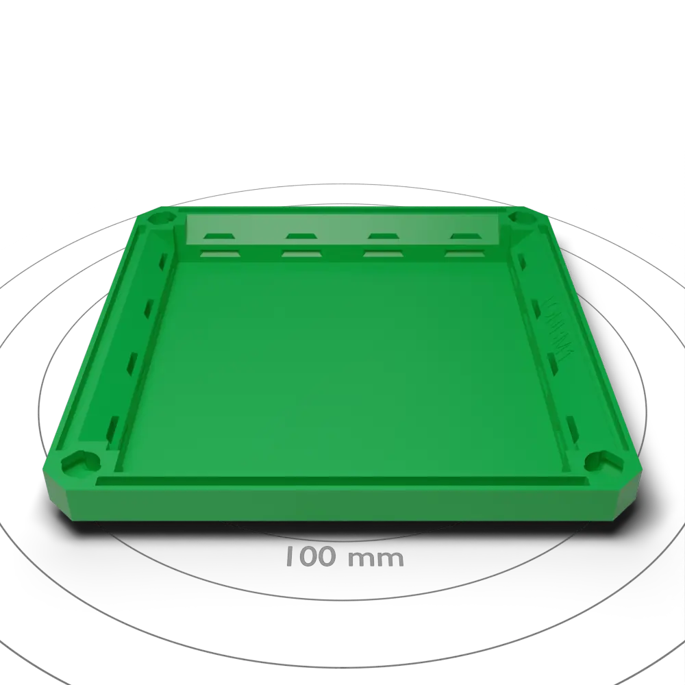 Top – Double Chamfered Flat Blank Medium