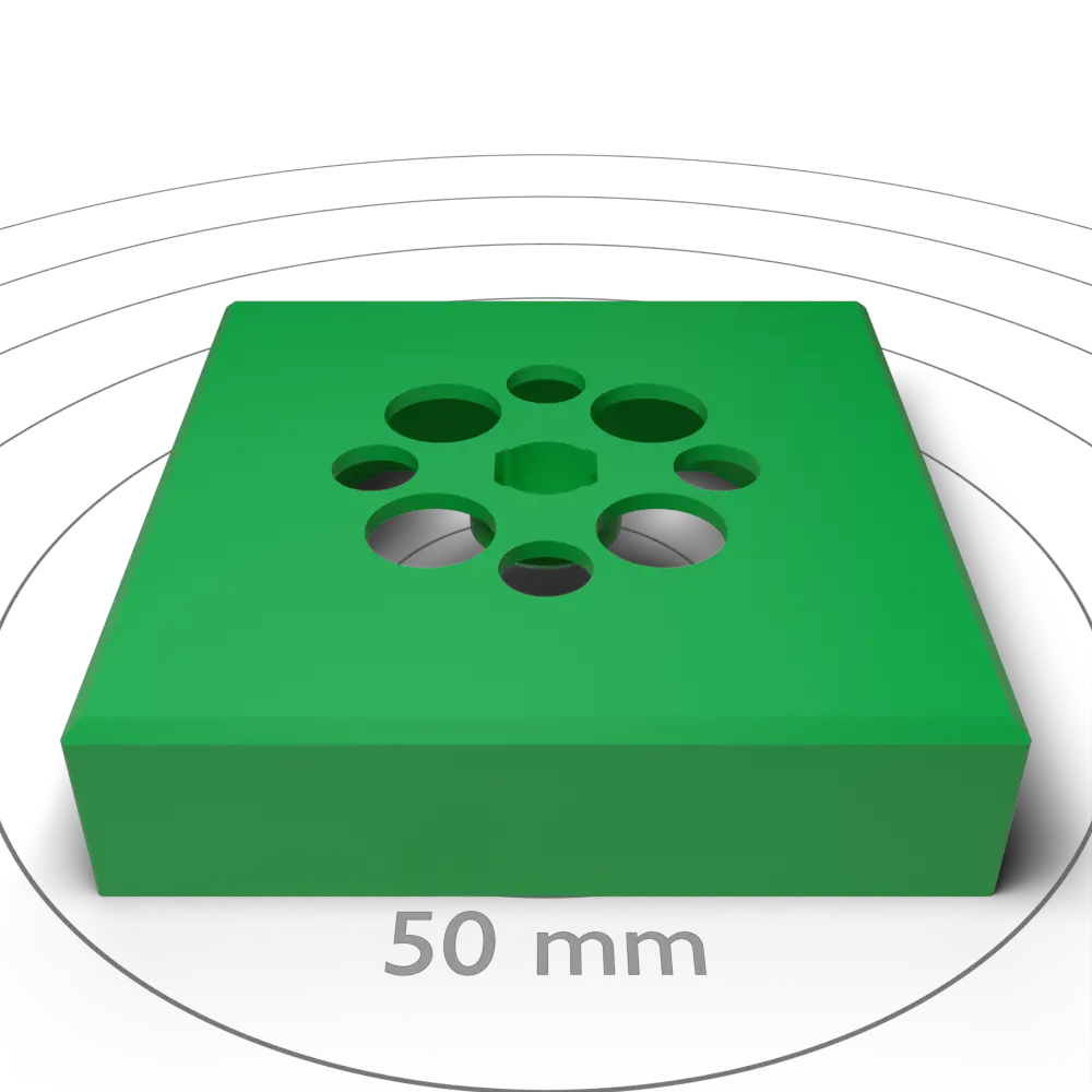 Flat Topper With Single Clip and Holes