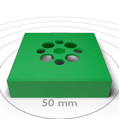 Flat Topper With Single Clip and Holes
