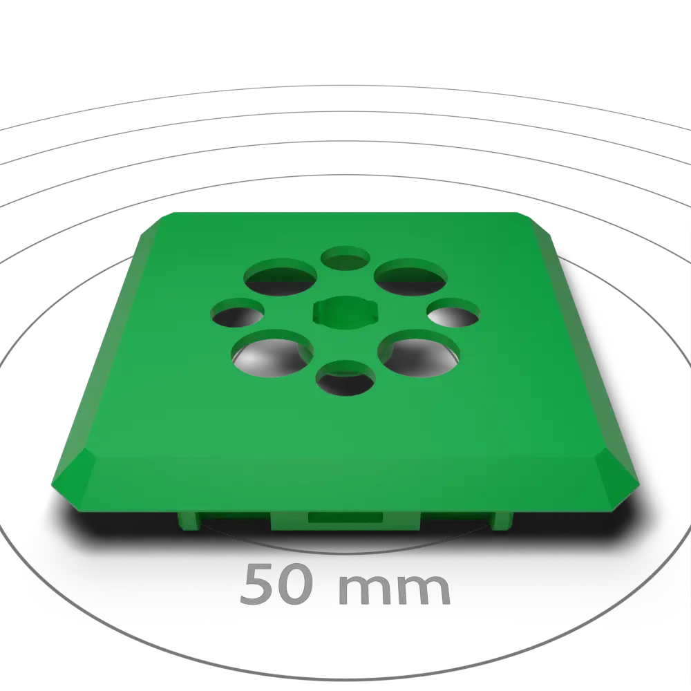 Chamfered Blank With Clip And Holes