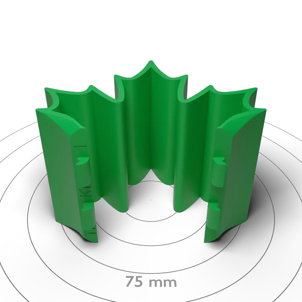 Chamfered Maple Wide Band