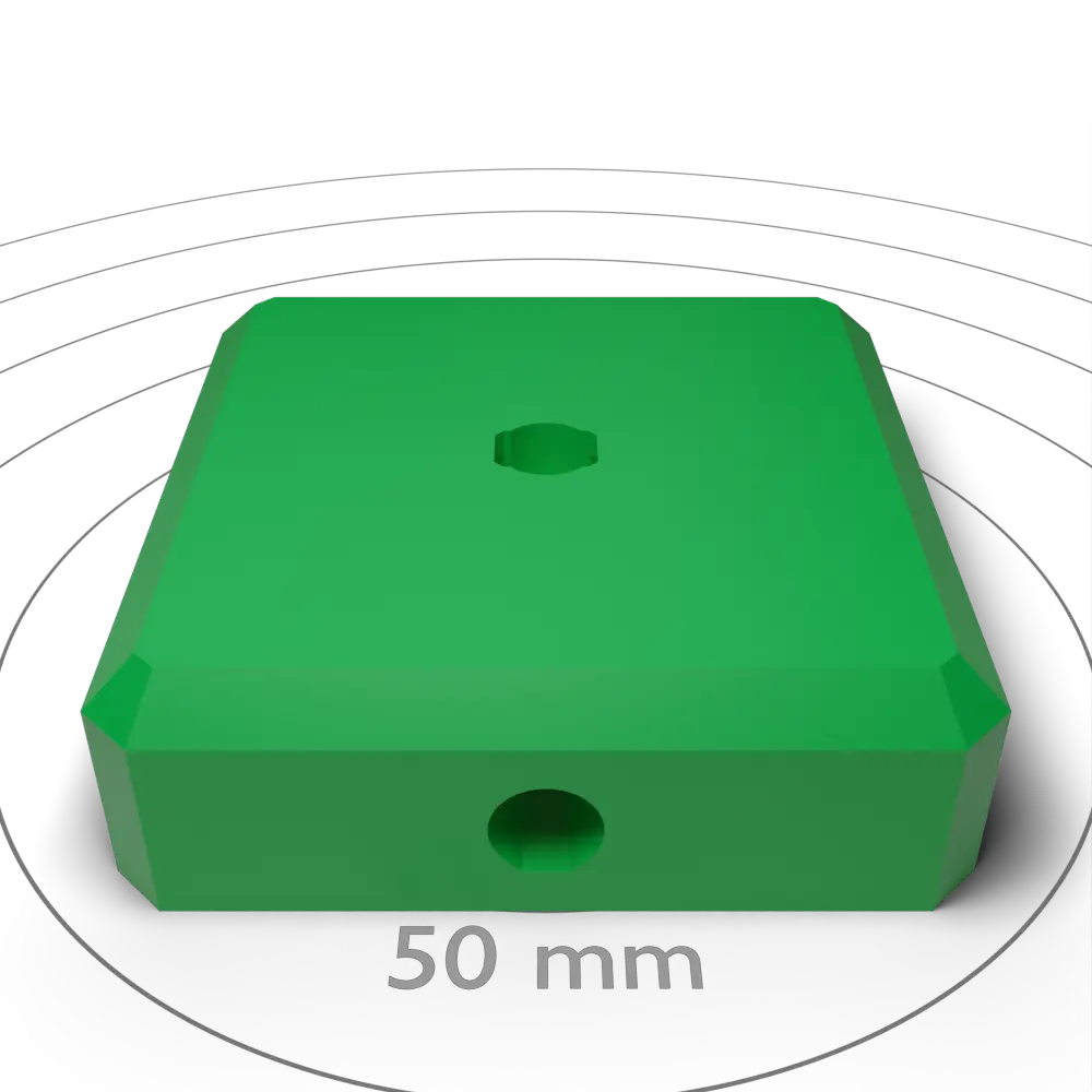 Chamfered Flat Handle Topper With Single Clip