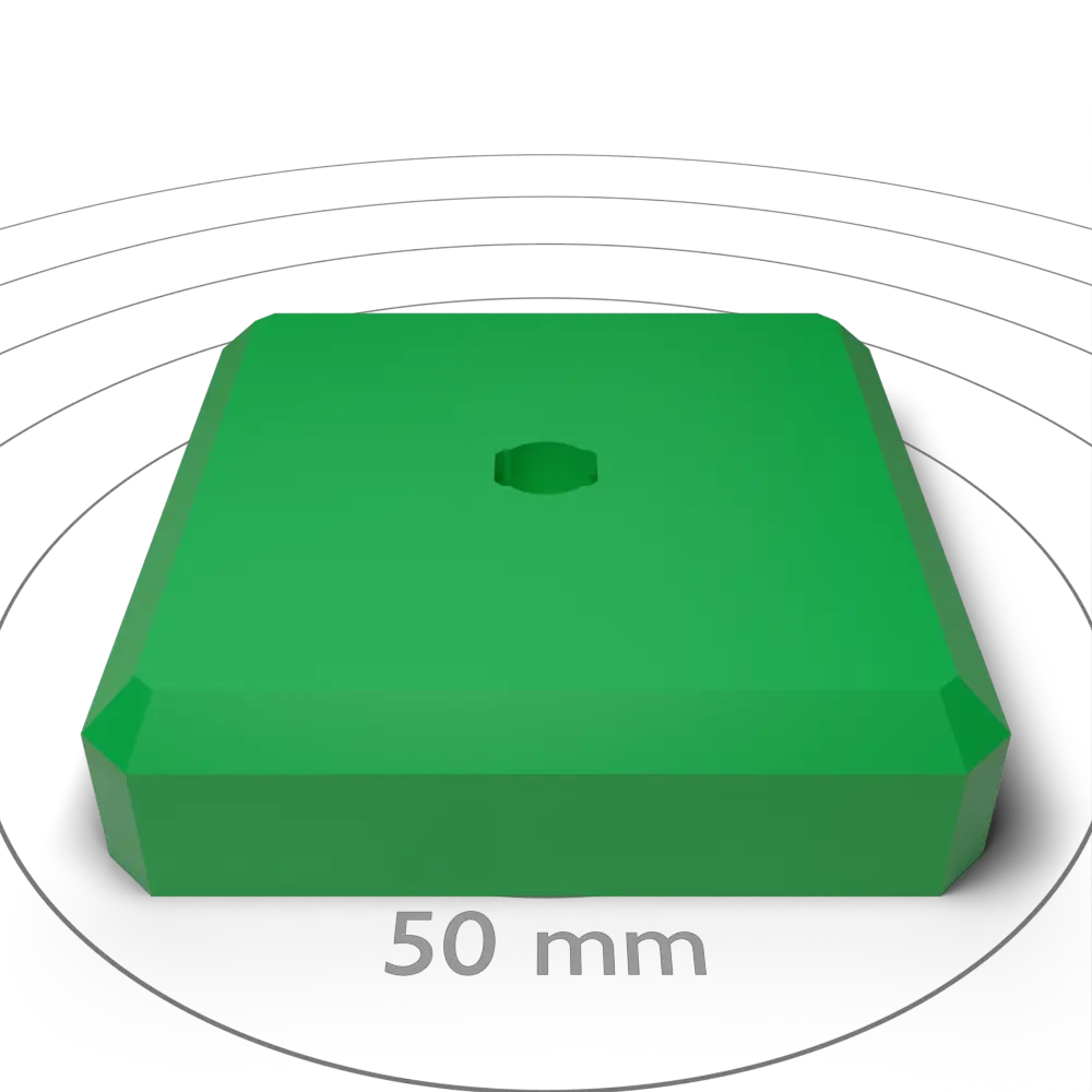 Chamfered Flat Topper With Single Clip