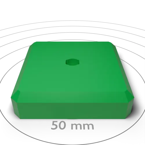 Chamfered Flat Topper With Single Clip