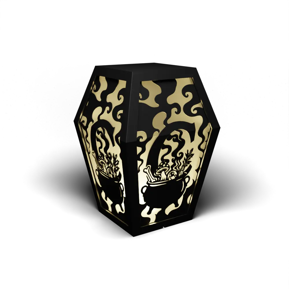 Halloween C Letter – Cauldron