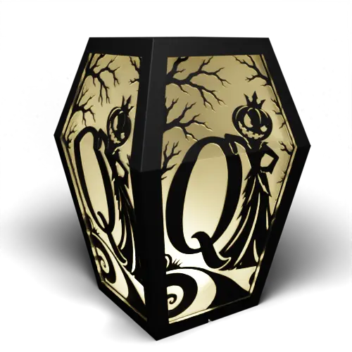 Halloween Q Alternative Letter – Queen