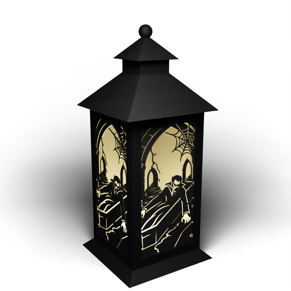Halloween D Companion – Dracula sitting in coffin