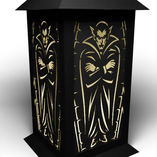 Halloween D Companion – Dracula stood in coffin