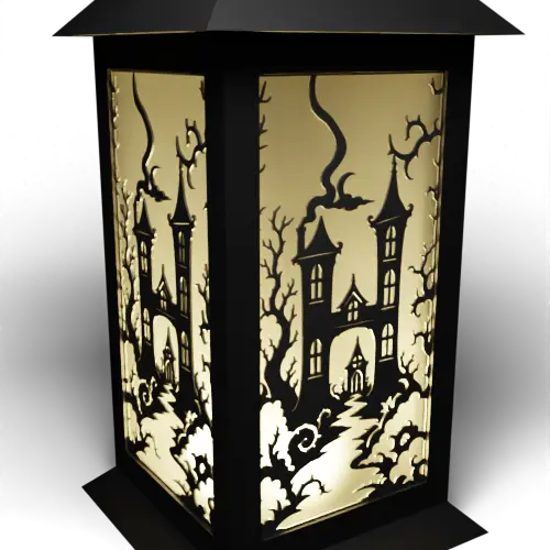 Halloween L Letter – Haunted House