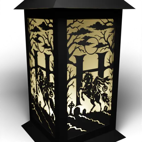 Halloween H Letter - Headless Horseman
