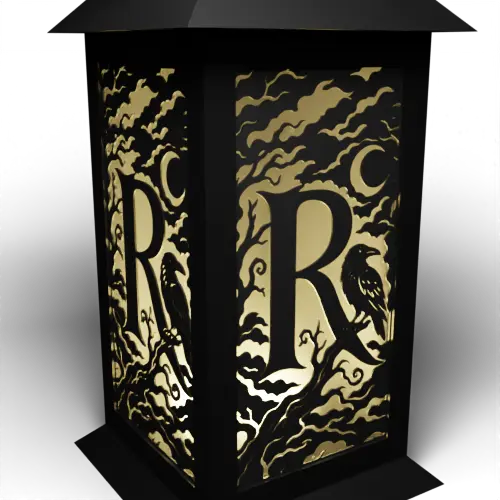 Halloween R Letter - Raven