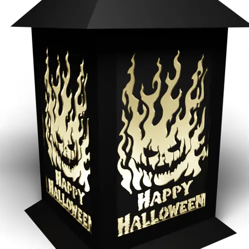 Blazing ‘Happy Halloween’ Pumpkin