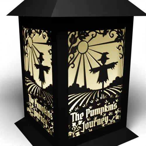 Sunny Fields And Scarecrow 'The Pumpkins Journey' title