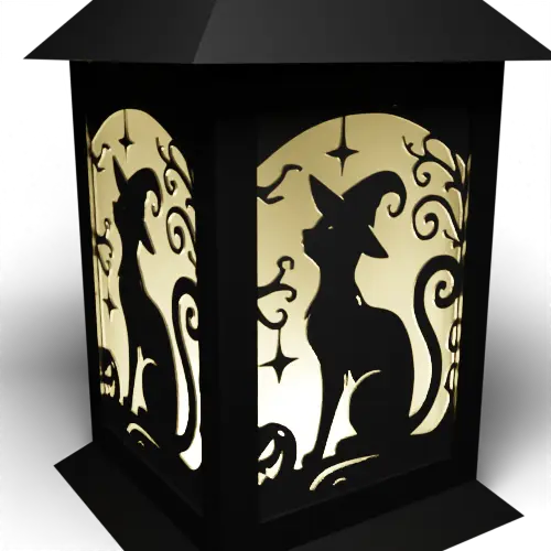 Witch's Cat Silhouette