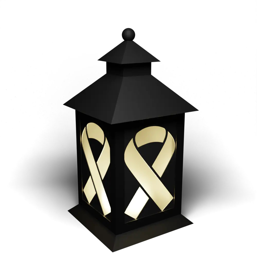 Shining Cancer Ribbon