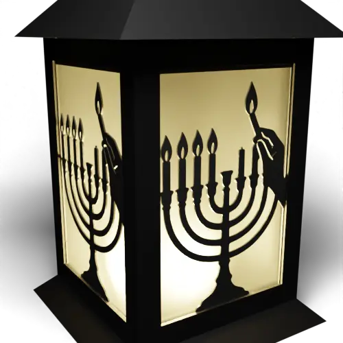 Lighting the Menorah