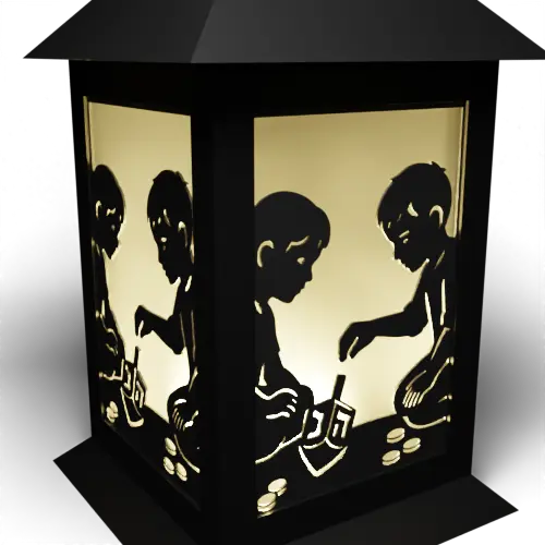 Children Playing Dreidel