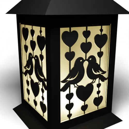 Heart Columns LoveBirds
