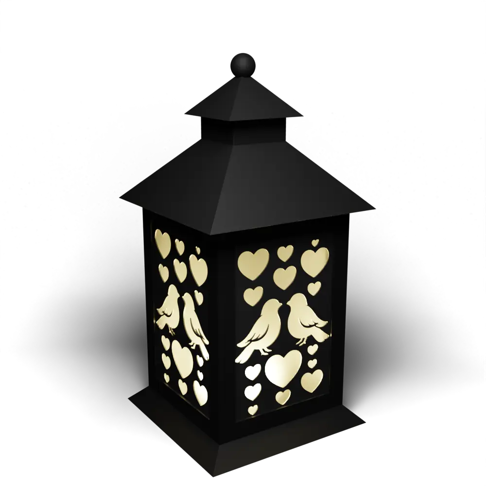 Heart Columns LoveBirds Inverted