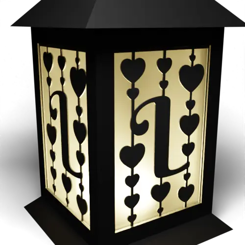 Heart Columns L.O.V.E Letter L