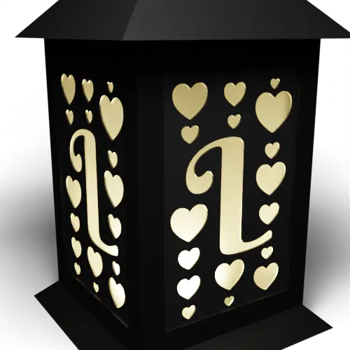Heart Columns L.O.V.E Letter L Inverted