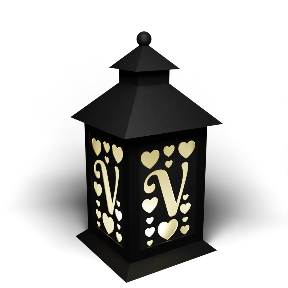 Heart Columns L.O.V.E Letter V Inverted