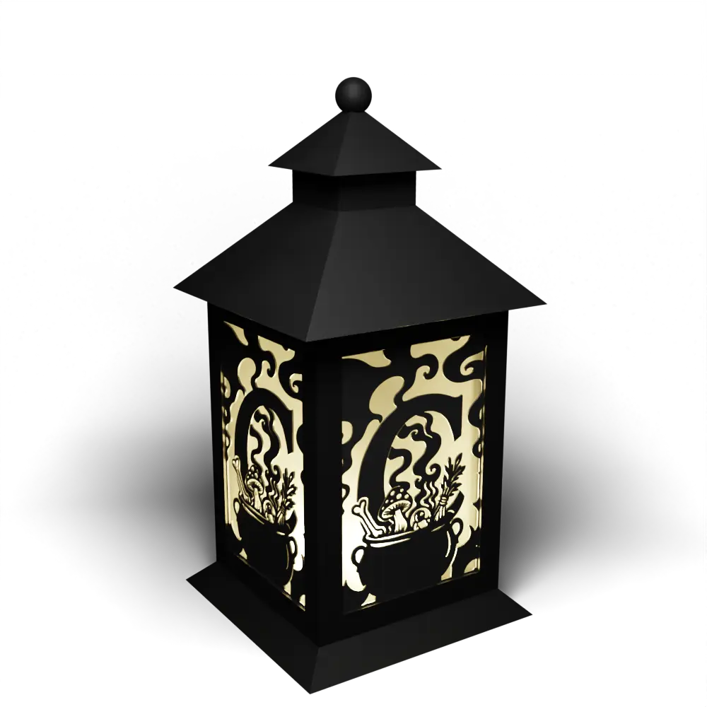 Halloween C Letter – Cauldron