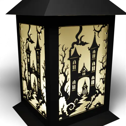 Halloween L Letter – Haunted House