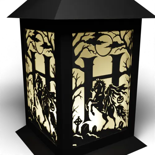 Halloween H Letter - Headless Horseman