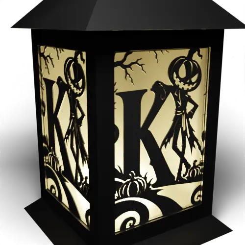 Halloween K Letter - King (Pumpkin)