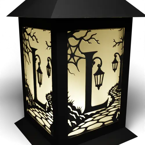 Halloween L Letter – Lantern