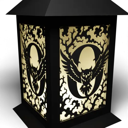 Halloween O Letter Alternative - Owl in flight