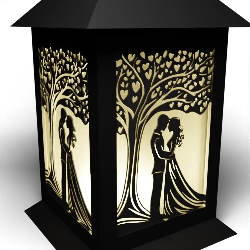 Couple Under Tree Of Hearts