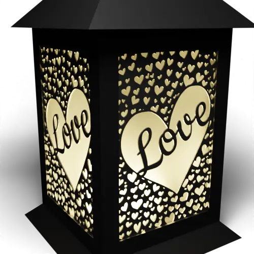 Word Love in a Heart