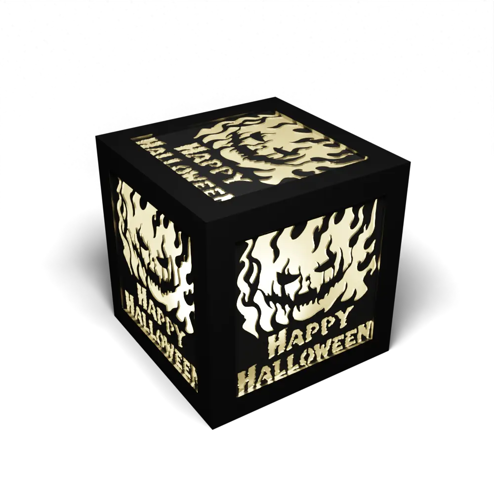 Blazing ‘Happy Halloween’ Pumpkin
