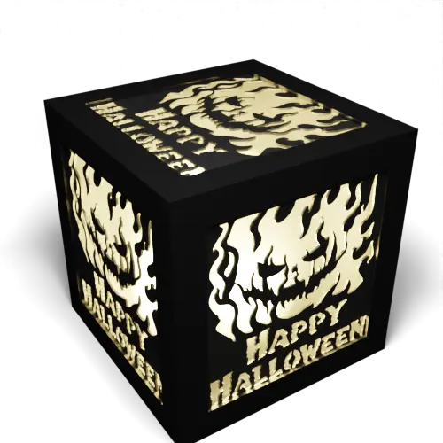 Blazing ‘Happy Halloween’ Pumpkin