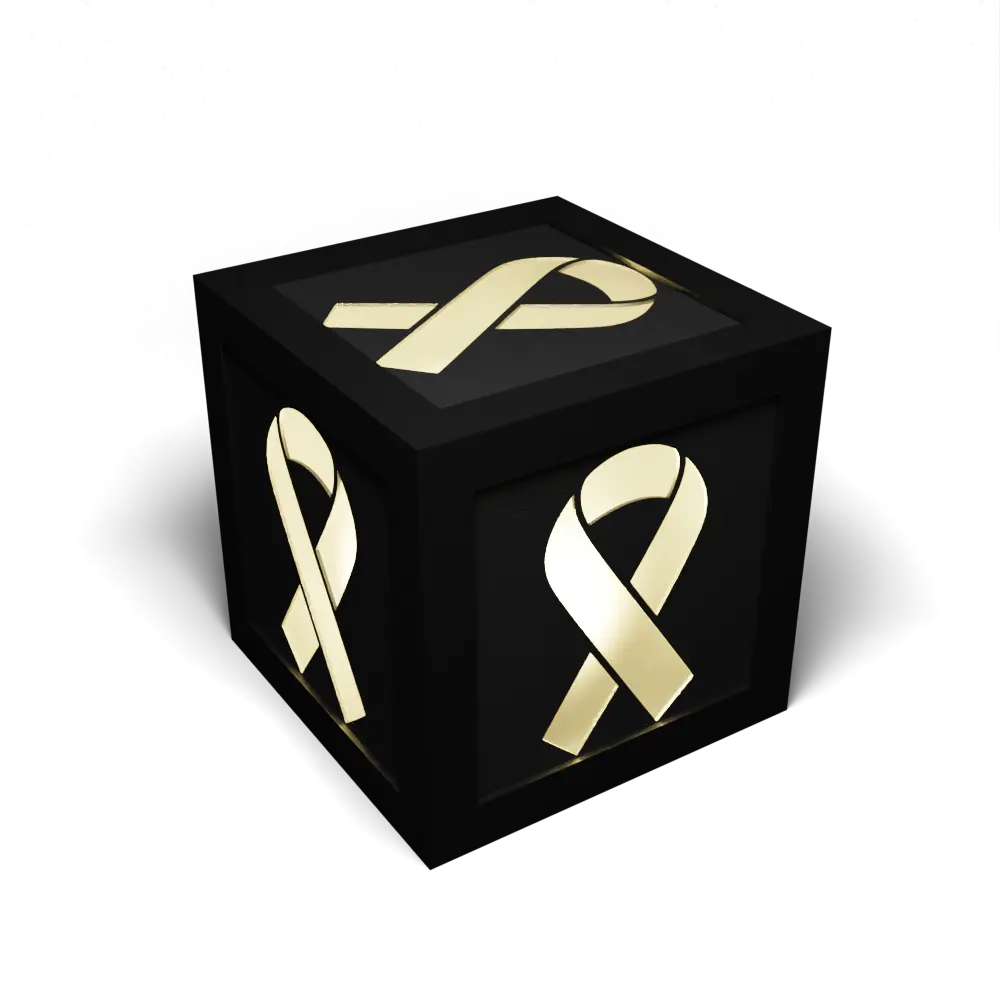 Shining Cancer Ribbon