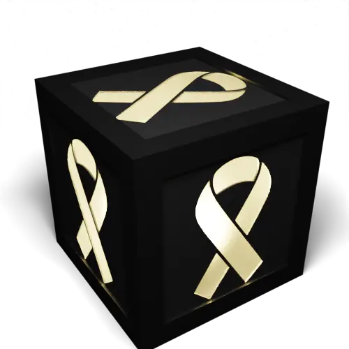 Shining Cancer Ribbon