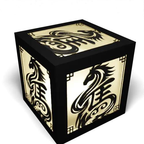 Year Of The Horse – Chinese Horse Character Square