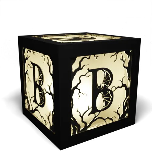 Halloween B Letter - Bat