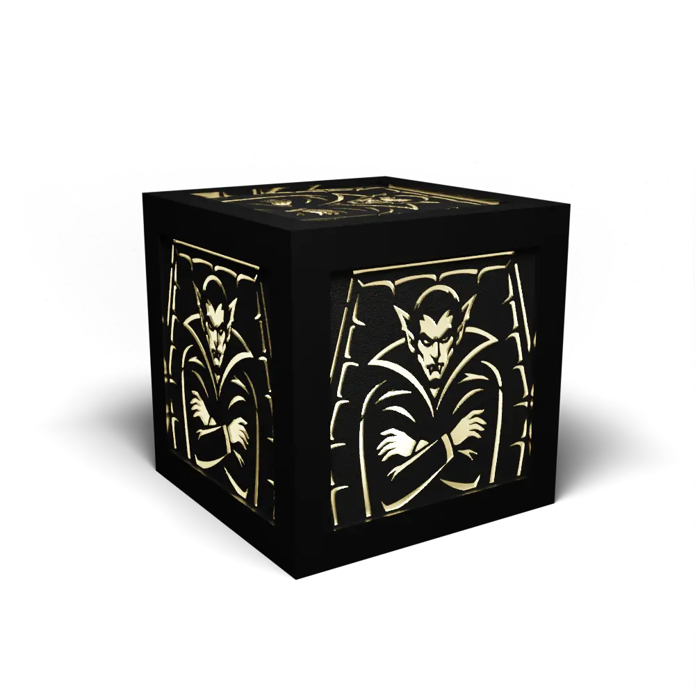 Halloween D Companion – Dracula stood in coffin