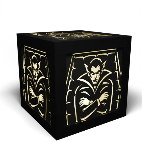 Halloween D Companion – Dracula stood in coffin