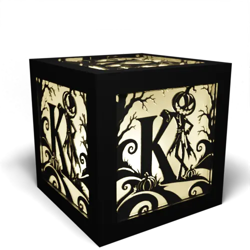 Halloween K Letter - King (Pumpkin)