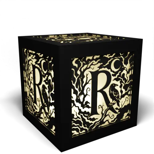 Halloween R Letter - Raven