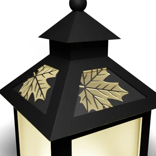 Maple Lit 1 Leaf Down