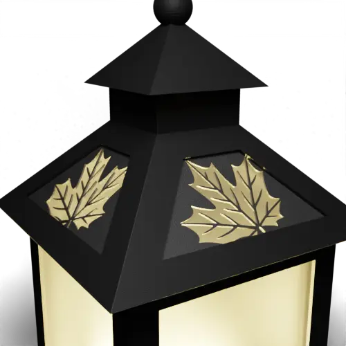 Maple Lit 1 Leaf Up