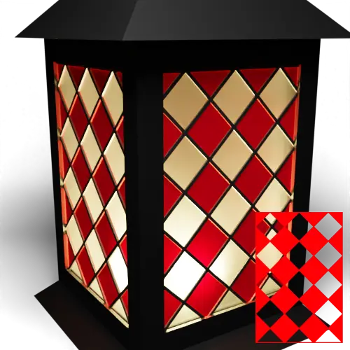 2 Colour Squares Outer (Part E)