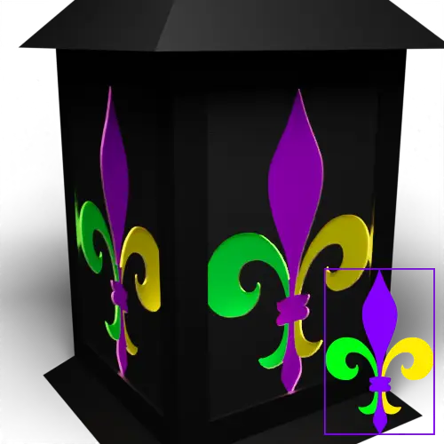 Fleur de Lis Colour Backing Panel
